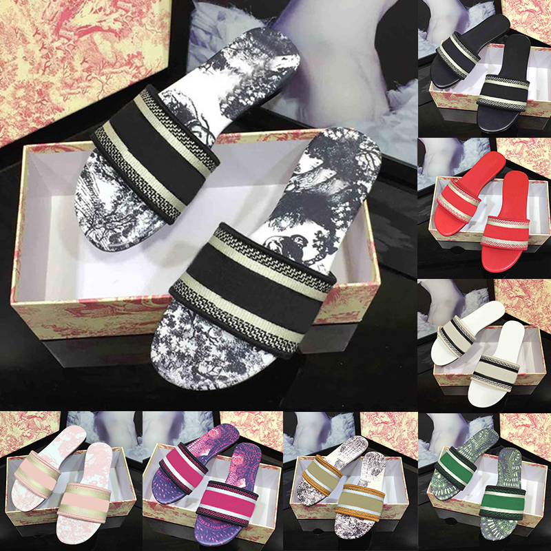 With Box Dway Slide Flip-Flop Womens Slides Slippers Designer Shoes Summer Sandals Beach Slipper Ladies Low Heel Floral Brocade luxury loafers Striped dust bag, 21 bubble wrap packaging
With Box Dway Slide Flip-Flop Womens Slides Slippers Designer Shoes Summer Sandals Beach Slipper Ladies Low Heel Floral Brocade luxury loafers Striped dust bag, 21 bubble wrap packaging