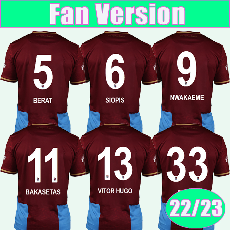 22 23 Trabzonspor BERAT BAKASETAS PERES Mens Soccer Jerseys SIOPIS NWAKAEME VITOR HUGO HAMSIK YUSUF DJANINY Special Edition Home Away Football Shirt Uniforms, Qm8652 22 23 special edition no patch
22 23 Trabzonspor BERAT BAKASETAS PERES Mens Soccer Jerseys SIOPIS NWAKAEME VITOR HUGO HAMSIK YUSUF DJANINY Special Edition Home Away Football Shirt Uniforms, Qm8652 22 23 special edition no patch