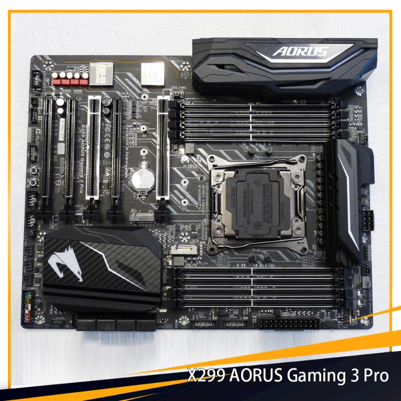 Motherboards X299 AORUS Gaming 3 Pro For Gigabyte LGA2066 Support Core X-Series Processors ATX 8*DDR4 256GB Motherboard High Quality 
Motherboards X299 AORUS Gaming 3 Pro For Gigabyte LGA2066 Support Core X-Series Processors ATX 8*DDR4 256GB Motherboard High Quality