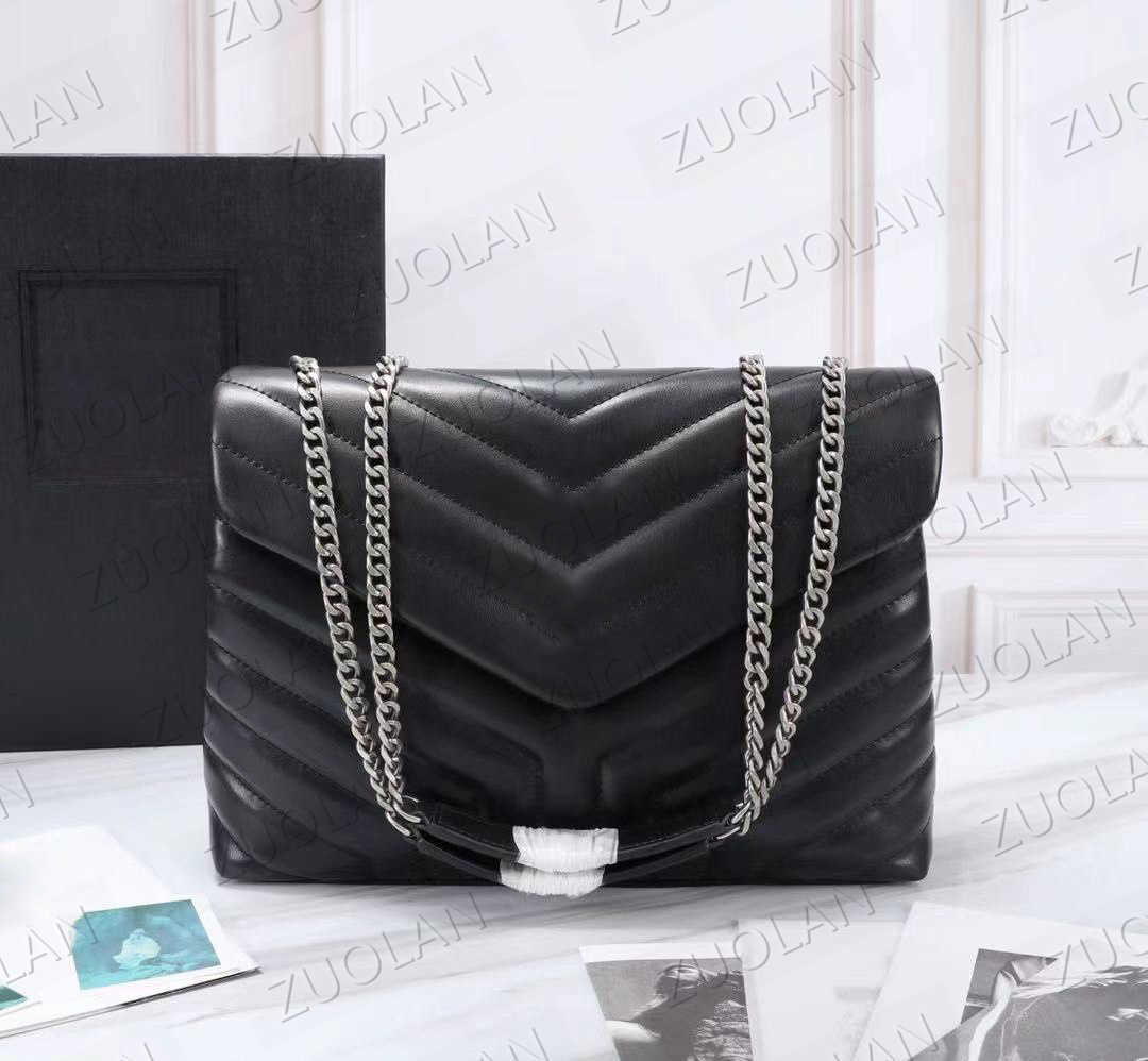 Designer handbags HOT square fat LOULOU chain bag real leather women's bag large-capacity shoulder bags 25cm and 32cm high quality quilted, Black gold
Designer handbags HOT square fat LOULOU chain bag real leather women's bag large-capacity shoulder bags 25cm and 32cm high quality quilted, Black gold