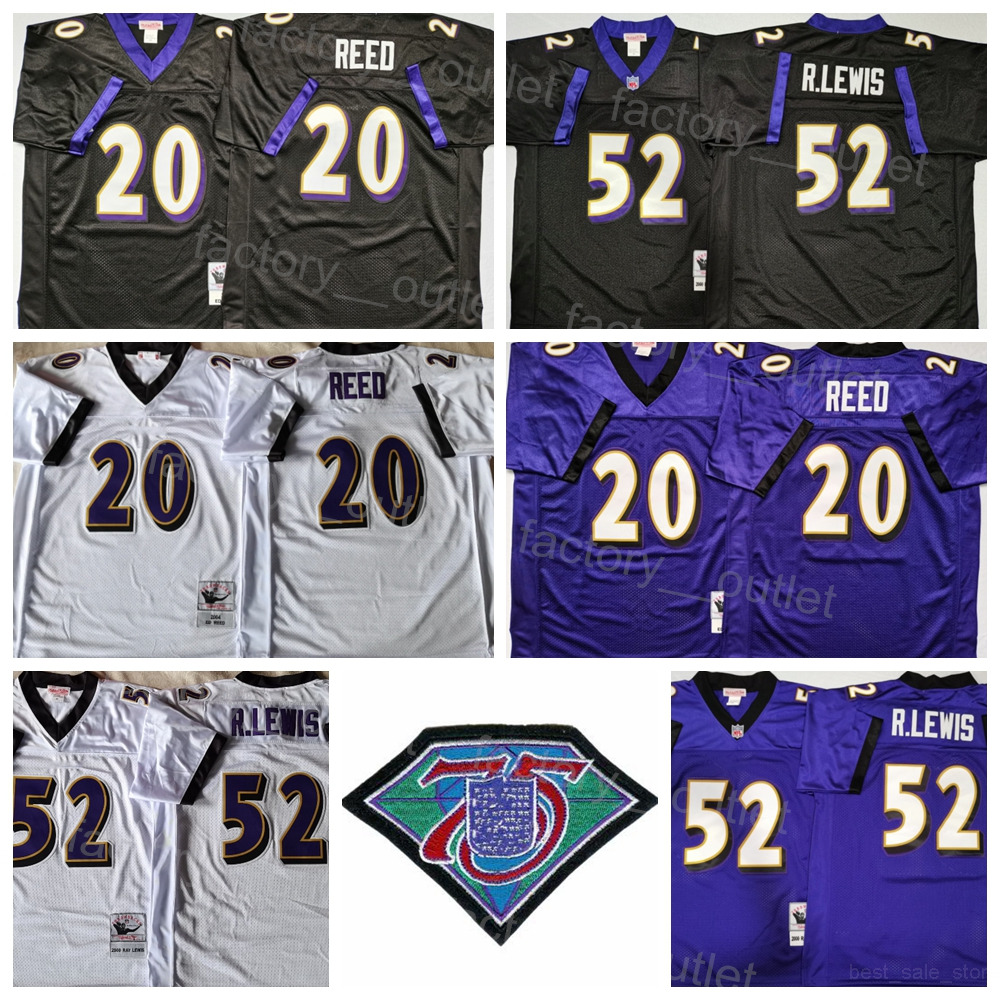 Mitchell and Ness Throwback Football Vintage 20 Ed Reed Jersey Men 75th Anniversary Retro 52 Ray Lewis Black Purple White All Stitched For Sport Fans High/Top ncaa
Mitchell and Ness Throwback Football Vintage 20 Ed Reed Jersey Men 75th Anniversary Retro 52 Ray Lewis Black Purple White All Stitched For Sport Fans High/Top ncaa