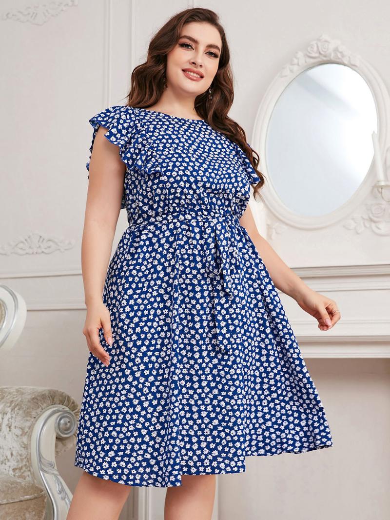 Plus Size Dresses Women Dress Floral Short Sleeve Larges Big Plussize O-Neck Knee-Length Clothes Wear Female SuitsPlus, Y001
Plus Size Dresses Women Dress Floral Short Sleeve Larges Big Plussize O-Neck Knee-Length Clothes Wear Female SuitsPlus, Y001