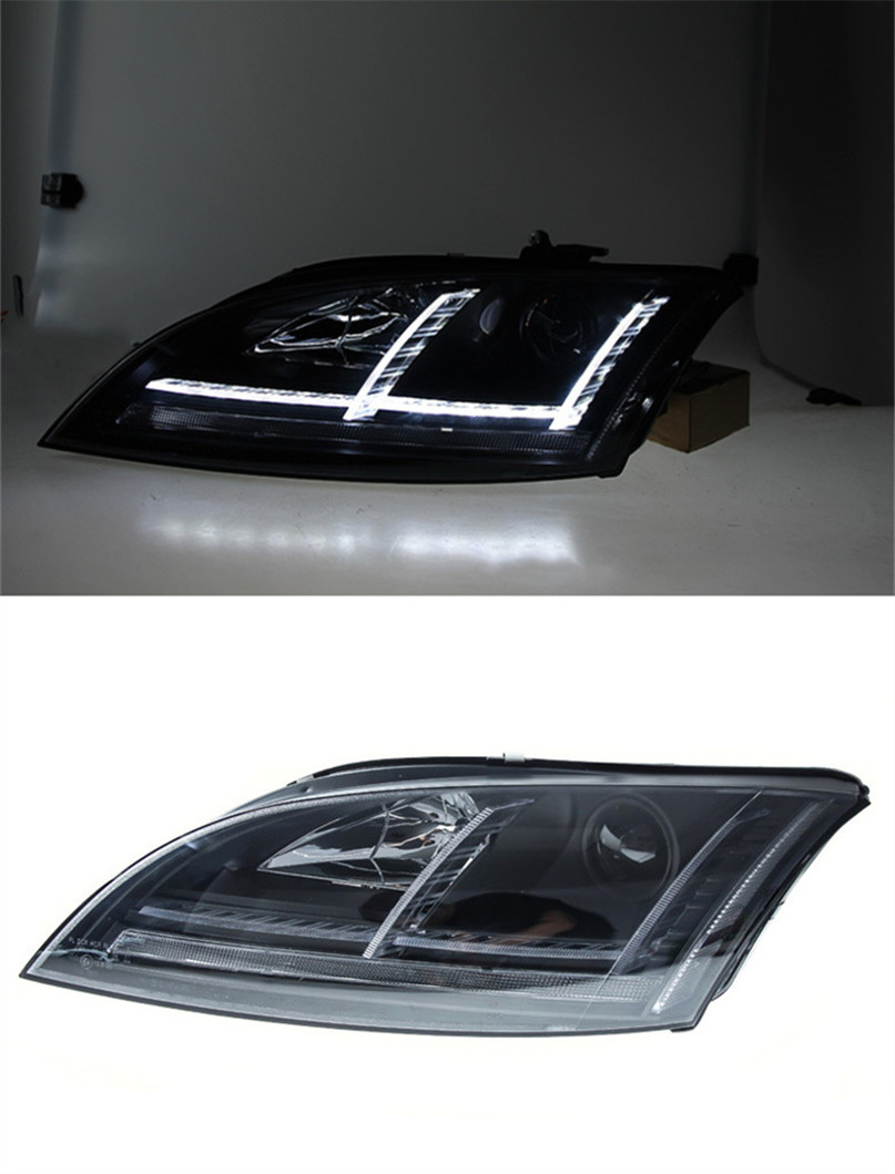 Car Styling Head Lamp For Audi TT Headlights 2006-2012 Headlight LED DRL Signal Lamp Hid Bi Xenon with AFS Auto Accessories
