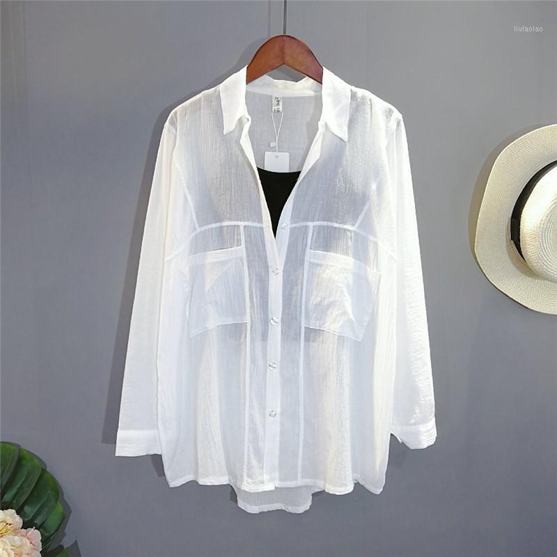 Summer Pleated Solid Loose Shirts Women Cotton Linen Long Sleeve Thin OL Shirt Krea White Blouse Casual Streetwear Tops Women' Blouses
Summer Pleated Solid Loose Shirts Women Cotton Linen Long Sleeve Thin OL Shirt Krea White Blouse Casual Streetwear Tops Women' Blouses