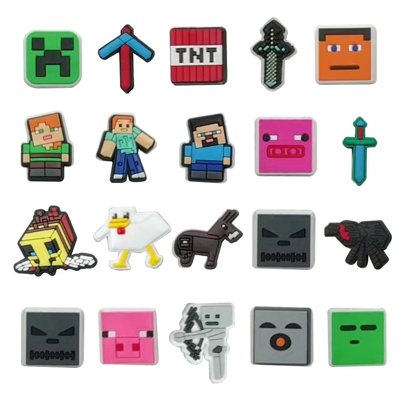 Wholesale Pvc Game Croc Charms Shoe Decoration Buckle Clog Button Pins Soft Rubber Accessories
Wholesale Pvc Game Croc Charms Shoe Decoration Buckle Clog Button Pins Soft Rubber Accessories