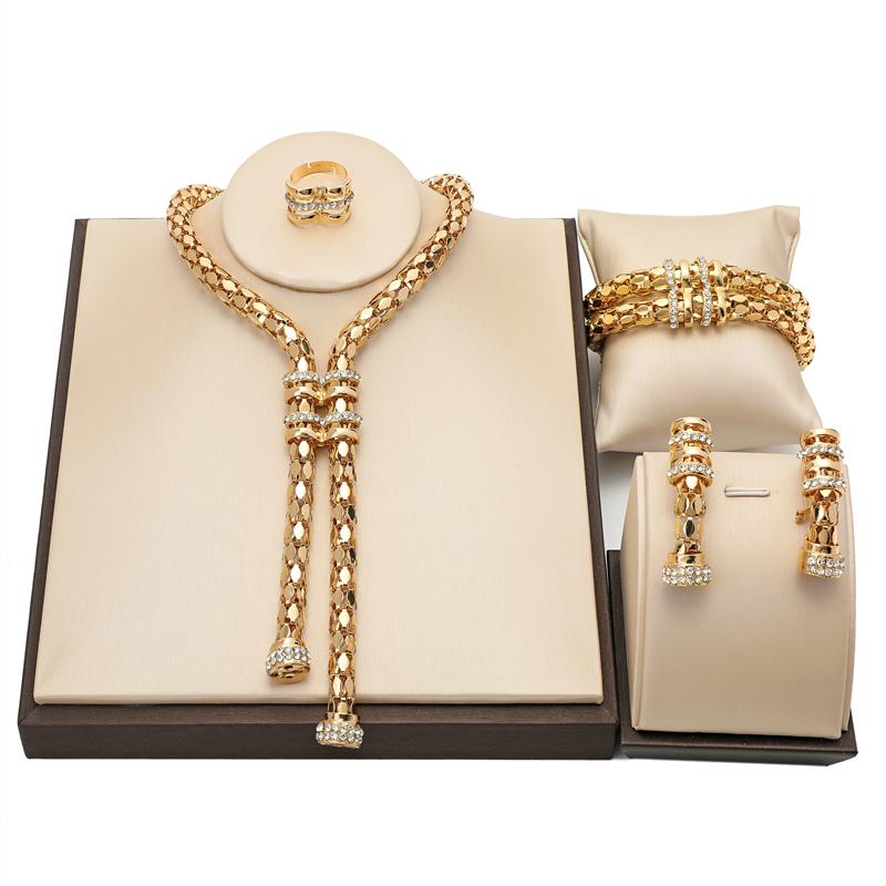 Earrings & Necklace Bridal Gift Nigerian Wedding Woman Accessories Jewelry Set Fashion African Beads Dubai Gold Designer SetEarrings, As pic
Earrings & Necklace Bridal Gift Nigerian Wedding Woman Accessories Jewelry Set Fashion African Beads Dubai Gold Designer SetEarrings, As pic