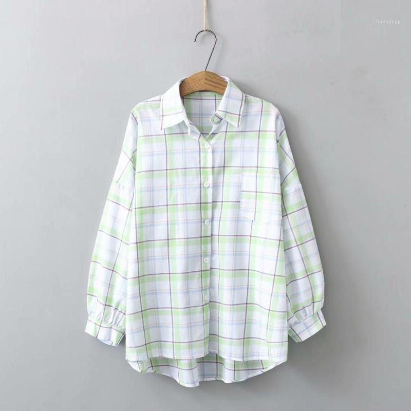 Plaid Cotton Women Loose Green Pink Shirts 2022 Plus Size Casual Ladies Spring Autumn Soft Blouse Female Tops Oversize Women's Blouses &
Plaid Cotton Women Loose Green Pink Shirts 2022 Plus Size Casual Ladies Spring Autumn Soft Blouse Female Tops Oversize Women's Blouses &