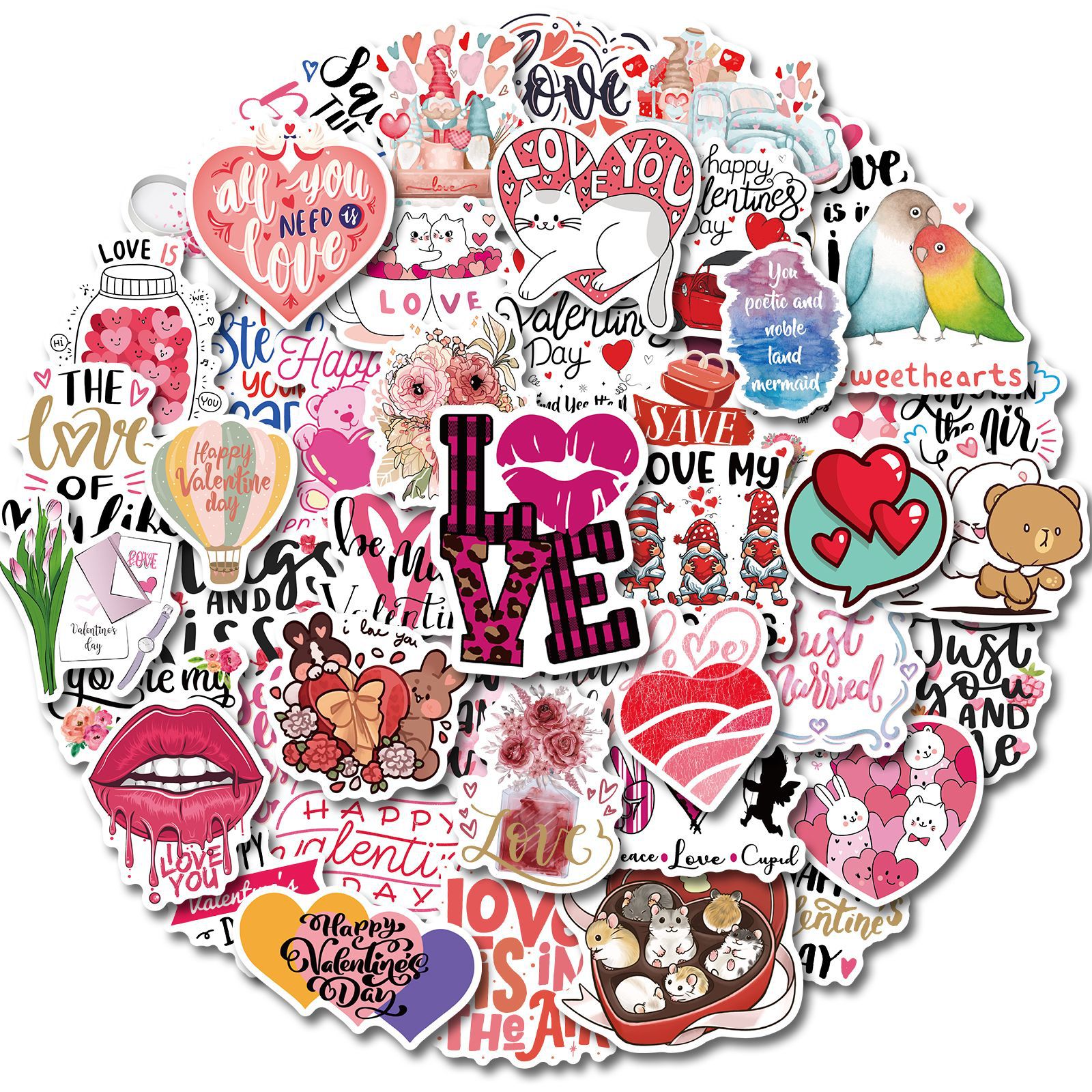 50PCS Car Stickers romanticf lover couple For skateboard Baby Scrapbooking Pencil Case Diary Phone Laptop Planner Decoration Book Album Kids Toys DIY Decals, Multi colors
50PCS Car Stickers romanticf lover couple For skateboard Baby Scrapbooking Pencil Case Diary Phone Laptop Planner Decoration Book Album Kids Toys DIY Decals, Multi colors