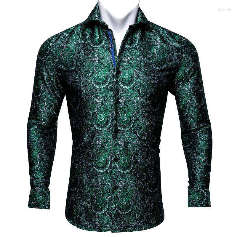 Men' Dress Shirts Barry.Wang Luxury Green Paisley Silk Men Long Sleeve Casual Flower For Designer Fit Shirt BY-0045Men' Vere22, Cy-0055
Men' Dress Shirts Barry.Wang Luxury Green Paisley Silk Men Long Sleeve Casual Flower For Designer Fit Shirt BY-0045Men' Vere22, Cy-0055