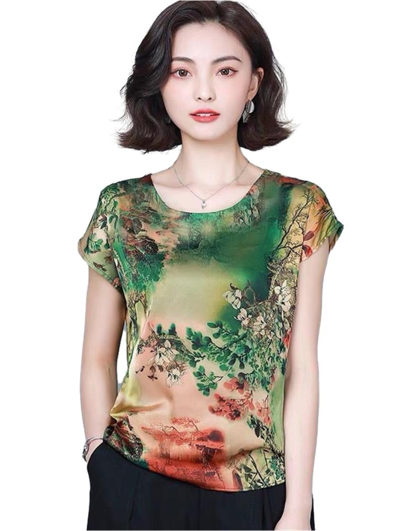 Women's Blouses & Shirts Women Spring Summer Lady Fashion Casual Sleeveless O-Neck Collar Flower Printing Blusas Tops G2298Women's, Green
Women's Blouses & Shirts Women Spring Summer Lady Fashion Casual Sleeveless O-Neck Collar Flower Printing Blusas Tops G2298Women's, Green