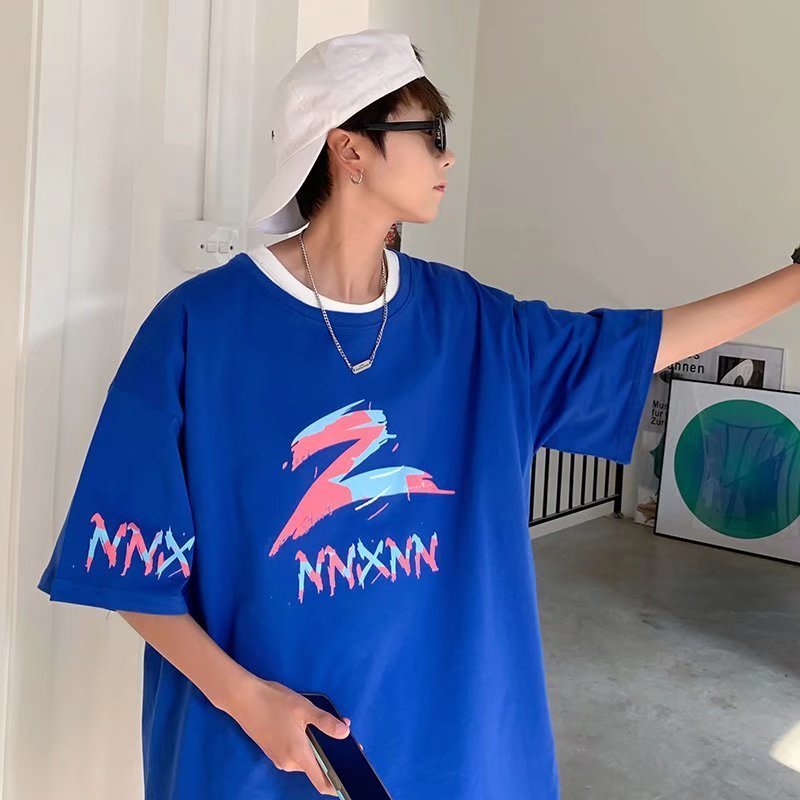 Letter Color Print Graphic Men's Tshirt Blue Short Sleeve T Shirts Streetwear Oversized Casual Cotton Tshirt For Male New Tees 0615, Beige
Letter Color Print Graphic Men's Tshirt Blue Short Sleeve T Shirts Streetwear Oversized Casual Cotton Tshirt For Male New Tees 0615, Beige