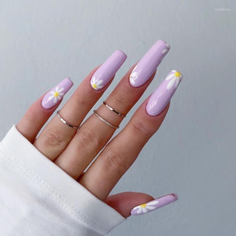 False Nails Acrylic Nail Tips Small Daisies Pattern Patch Glue Long Ballerina Full Cover Coffin Fake Press On Prud22, Only fake nails
False Nails Acrylic Nail Tips Small Daisies Pattern Patch Glue Long Ballerina Full Cover Coffin Fake Press On Prud22, Only fake nails