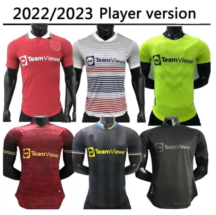 22 23 RASHFORD Man soccer jerseys POGBA Sancho 2022 VARANE SHAW Fans B.FERNANDES fourth UTD football shirt 2021 adult uniform, Black 
22 23 RASHFORD Man soccer jerseys POGBA Sancho 2022 VARANE SHAW Fans B.FERNANDES fourth UTD football shirt 2021 adult uniform, Black