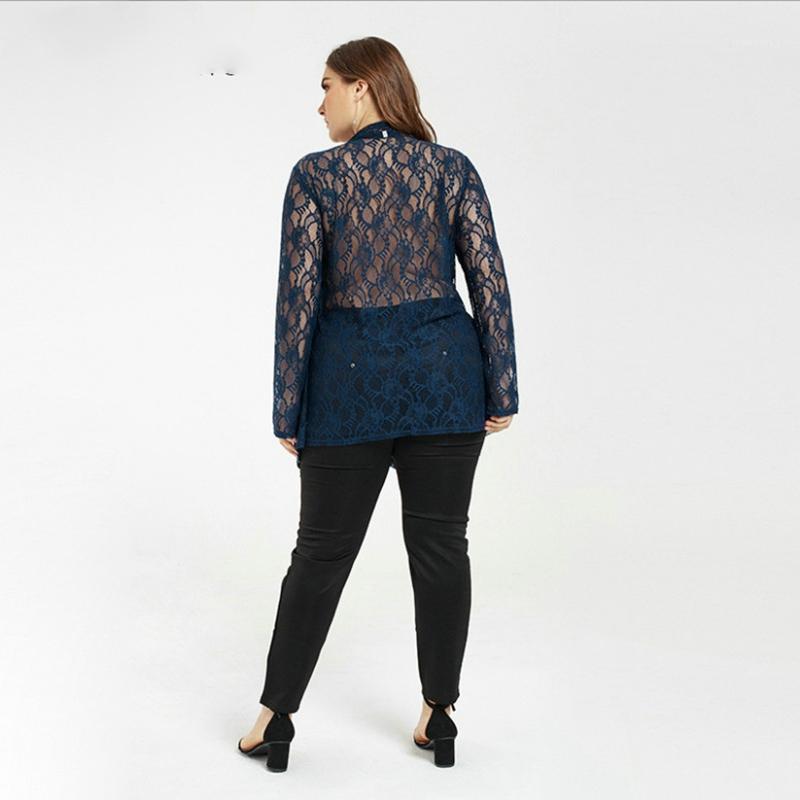 Women Lace Blouse Sheer Long Sleeve Cardigan Hollow Sexy Tops Summer Female Shirt Plus Size FX180166 Women's Blouses & Shirts, Navy blue
Women Lace Blouse Sheer Long Sleeve Cardigan Hollow Sexy Tops Summer Female Shirt Plus Size FX180166 Women's Blouses & Shirts, Navy blue