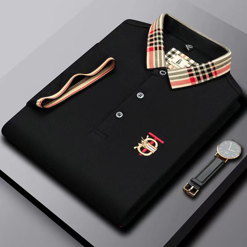 High end brand embroidered short sleeved cotton polo shirt men s T shirt Korean fashion clothing summer luxury top, Black
High end brand embroidered short sleeved cotton polo shirt men s T shirt Korean fashion clothing summer luxury top, Black