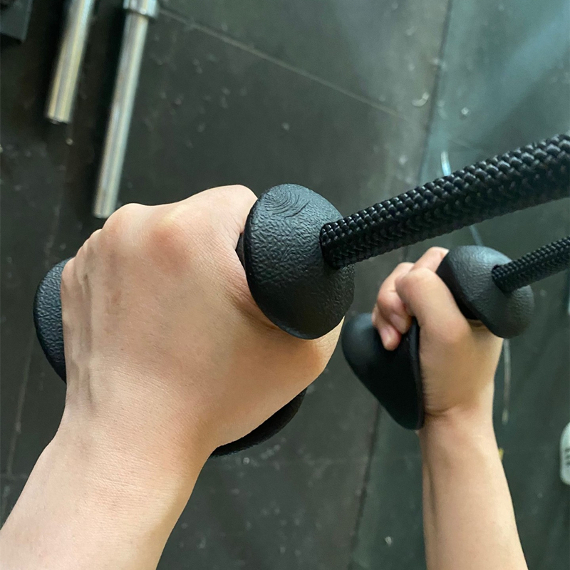 Ergonomic Triceps Rope Easy to Grip NonSlip Heavy Duty Pull Down Handle DIY Pulley Cable Attachment Gym Upgraded Workout Bar 2204