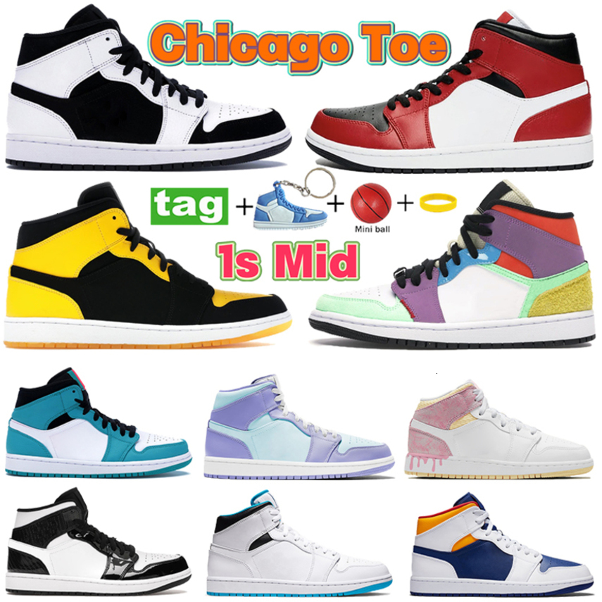 with Box Jordns Mid 1s 1 Men Women Jumpman Basketball Shoes Carbon Fiber Chicago Toe White Black Pink Light Smoke Grey Danded Purple Unc Bred Multi-color Sneakers, 27.mixed texures yellow
with Box Jordns Mid 1s 1 Men Women Jumpman Basketball Shoes Carbon Fiber Chicago Toe White Black Pink Light Smoke Grey Danded Purple Unc Bred Multi-color Sneakers, 27.mixed texures yellow