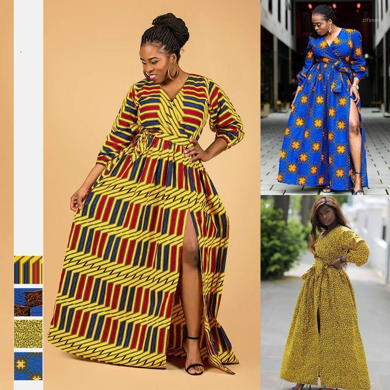 Casual Dresses Fashion African Style Digital Printing Women' V-neck Sexy Long-Sleeved Zipper Long Robe Dress Plus Size, Fqif004
Casual Dresses Fashion African Style Digital Printing Women' V-neck Sexy Long-Sleeved Zipper Long Robe Dress Plus Size, Fqif004