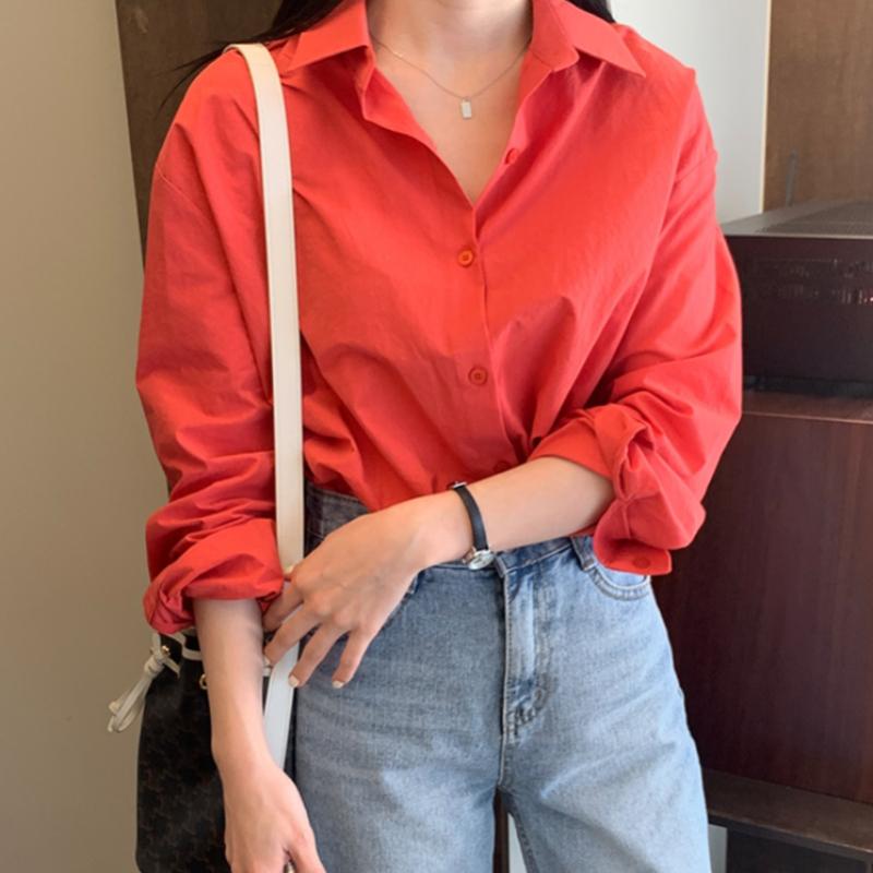 Women's Blouses & Shirts Vintage Red Cotton Women Spring 2022 Loose Single Breasted Blouse Full Sleeve Stylish Tops Korea StyleWomen's
Women's Blouses & Shirts Vintage Red Cotton Women Spring 2022 Loose Single Breasted Blouse Full Sleeve Stylish Tops Korea StyleWomen's
