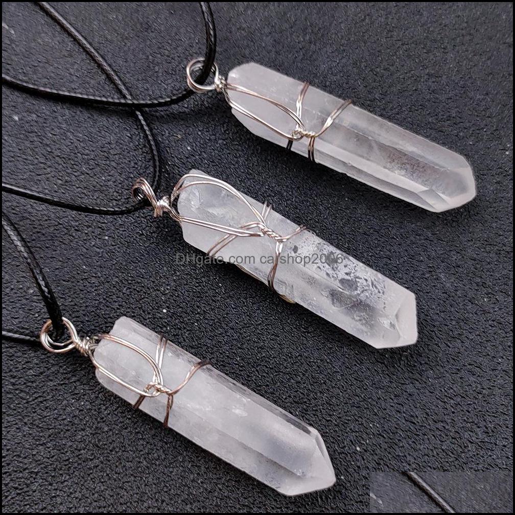 Pendant Necklaces Wire Wrapped White Stone Healing Crystal Pillar Necklace Jewelry Women Men Charms Drop Delivery 2021 Pe Dhseller2010 Dh60O
Pendant Necklaces Wire Wrapped White Stone Healing Crystal Pillar Necklace Jewelry Women Men Charms Drop Delivery 2021 Pe Dhseller2010 Dh60O