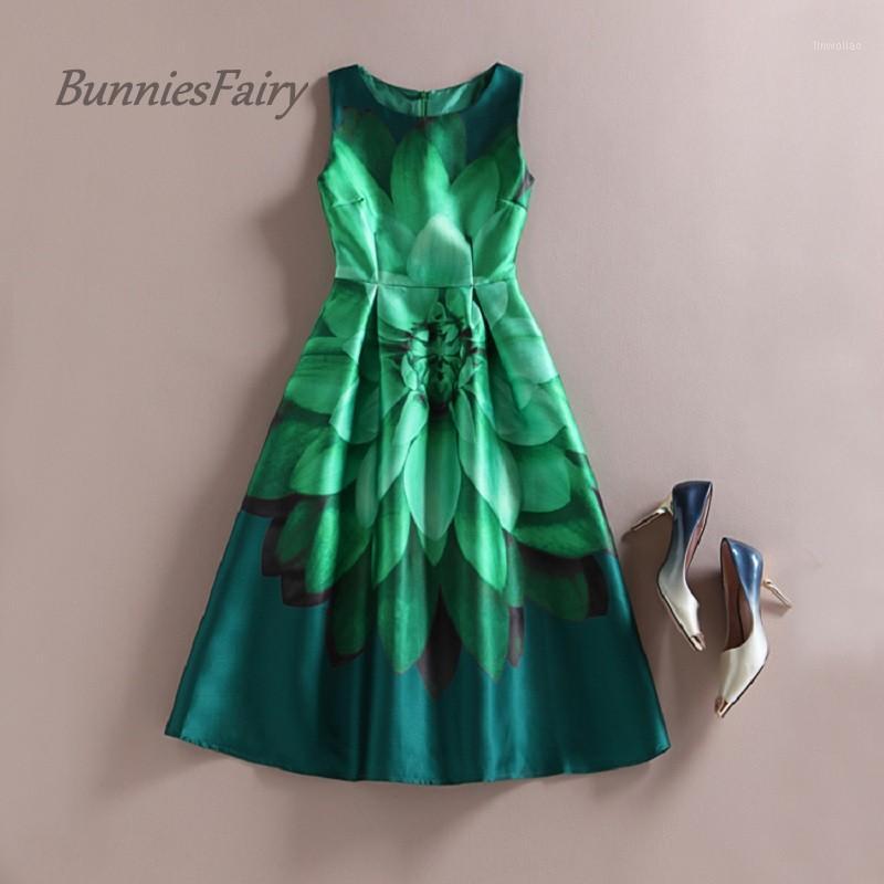 Women Elegant Vintage Retro Flower Floral Print Vest Dresses Sleeveless O-Neck Vestidos De Fiesta, 02
Women Elegant Vintage Retro Flower Floral Print Vest Dresses Sleeveless O-Neck Vestidos De Fiesta, 02