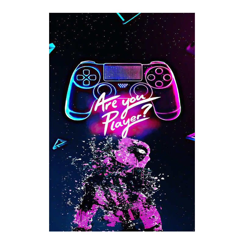 Play Game Canvas Painting Colorful Gamepad Posters and Prints Trendy Wall Art Gaming Room Boy's Bedroom Decorative Pictures
