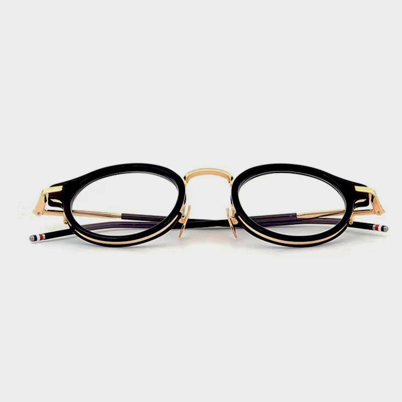 Fashion Sunglasses Frames Classical Vintage Eyeglasses Frame TB-807 Ultra Light Pure Titanium IP Plating Retro Round Myopia Optical Glasses
Fashion Sunglasses Frames Classical Vintage Eyeglasses Frame TB-807 Ultra Light Pure Titanium IP Plating Retro Round Myopia Optical Glasses