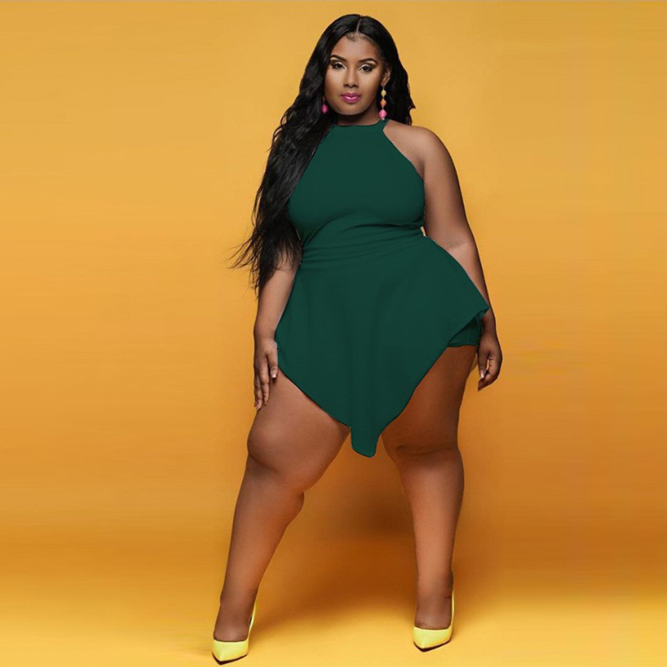 Summer Women Plus Size Jumpsuits Rompers Casual Outfit Shorts Skirts for Club Party Beach