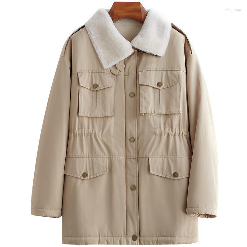 Women' Wool & Blends 2022 Fault Code Winter Send Overcome Girls Long Fund Parker Overcoat Leather And Fur Loose Coat Sheep Shearing, Khaki
Women' Wool & Blends 2022 Fault Code Winter Send Overcome Girls Long Fund Parker Overcoat Leather And Fur Loose Coat Sheep Shearing, Khaki