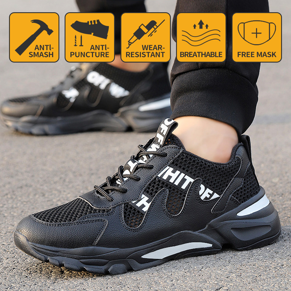 Men Work Safety Shoes Nail Penetration Resistance Steel Toe Comfortable Work Shoes Lightweight Wear Resistant, D013
Men Work Safety Shoes Nail Penetration Resistance Steel Toe Comfortable Work Shoes Lightweight Wear Resistant, D013