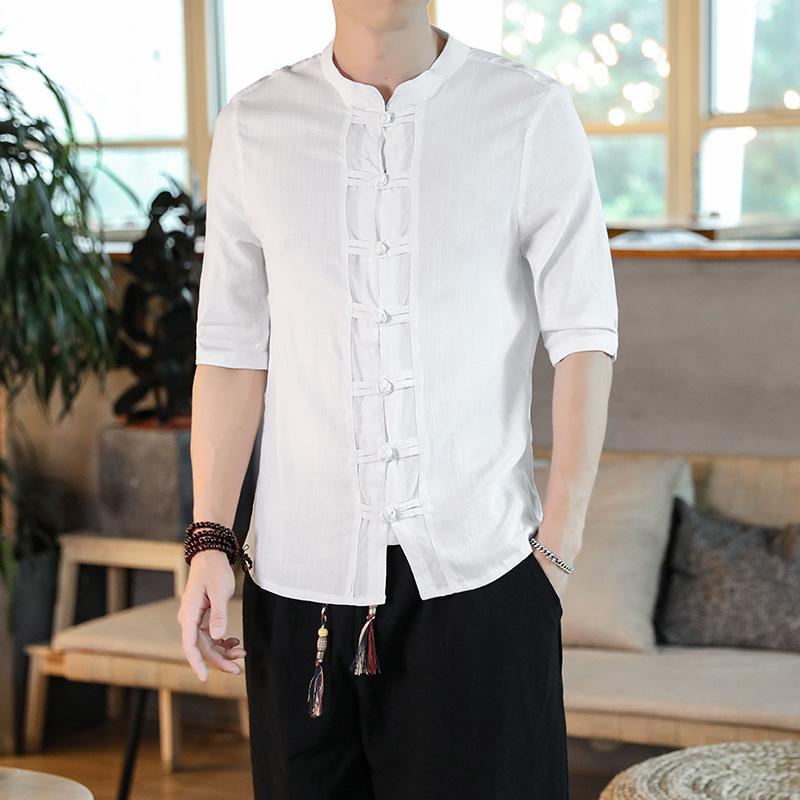 Men's Casual Shirts Tradictional Chinese Clothing For Men Half Sleeve Cotton Linen Style Tai Chi Tang Suit TopsMen's Men'sMen's, Black
Men's Casual Shirts Tradictional Chinese Clothing For Men Half Sleeve Cotton Linen Style Tai Chi Tang Suit TopsMen's Men'sMen's, Black