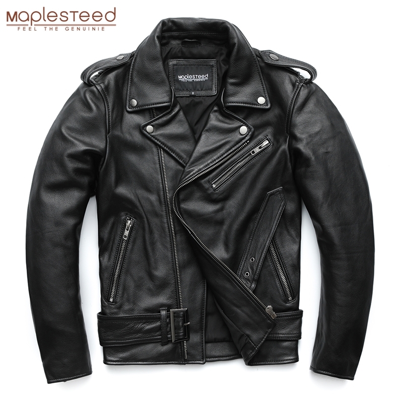 MAPLESTEED Classical Motorcycle Jackets Men Leather Jacket 100% Natural Cowhide Thick Moto Jacket Winter Sleeve 6167cm 6XL M192 220728, Black
MAPLESTEED Classical Motorcycle Jackets Men Leather Jacket 100% Natural Cowhide Thick Moto Jacket Winter Sleeve 6167cm 6XL M192 220728, Black
