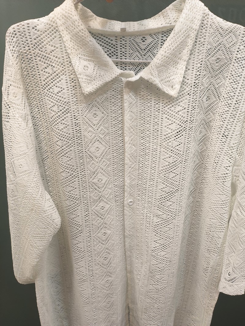 Men's Clothing European American Autumn Thin Japanese Cut-out Shirt Lapel Slim Buttoned Shirt Camisas Para Hombre 220524