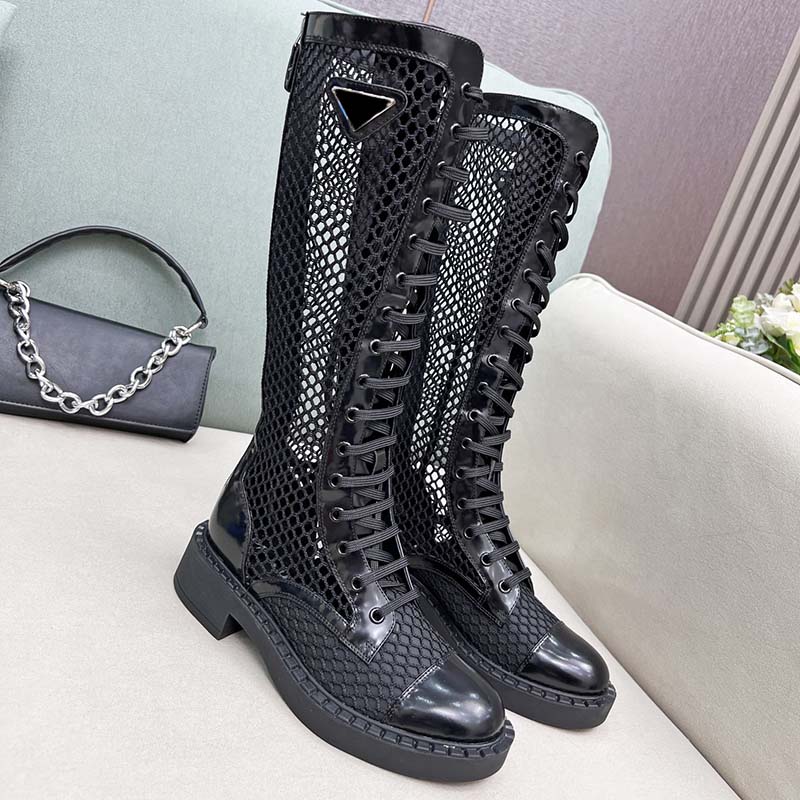 Designer Woman Fishnet Triangle Buckle Half Boots Zipper Sheepskin Platform Womens Rubber Heel Height 4.5cm Summer 2022 Classic Black Ladies Knee Fashion Ankle Boot, Customize
Designer Woman Fishnet Triangle Buckle Half Boots Zipper Sheepskin Platform Womens Rubber Heel Height 4.5cm Summer 2022 Classic Black Ladies Knee Fashion Ankle Boot, Customize