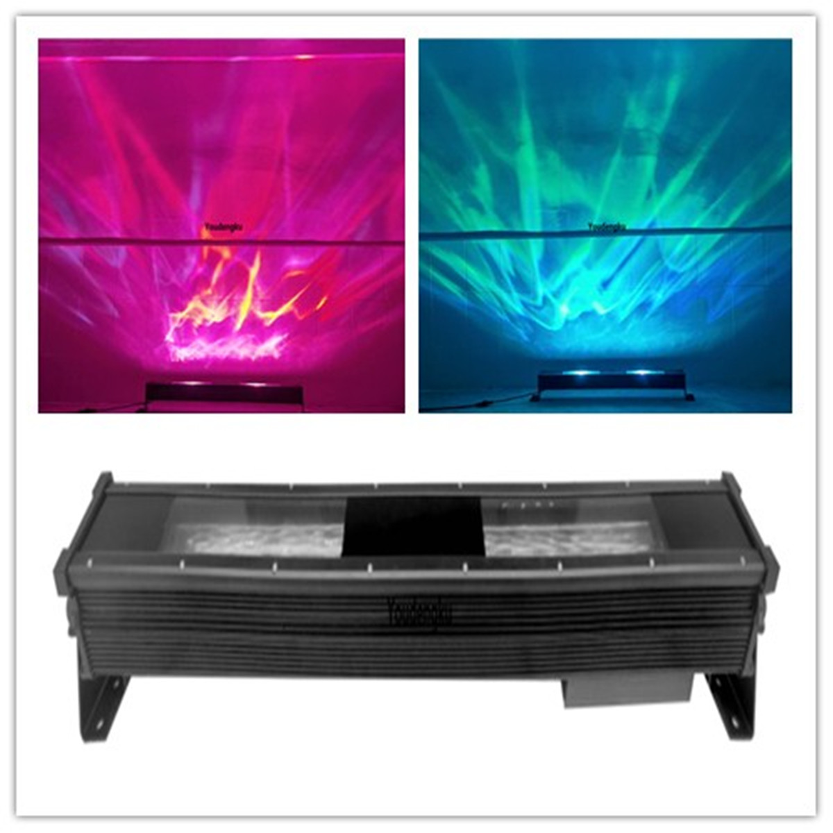 1000mm 4x30w RGBW wall washer led water wave linear light dmx Bridge Building water pattern Wall Washer Light
