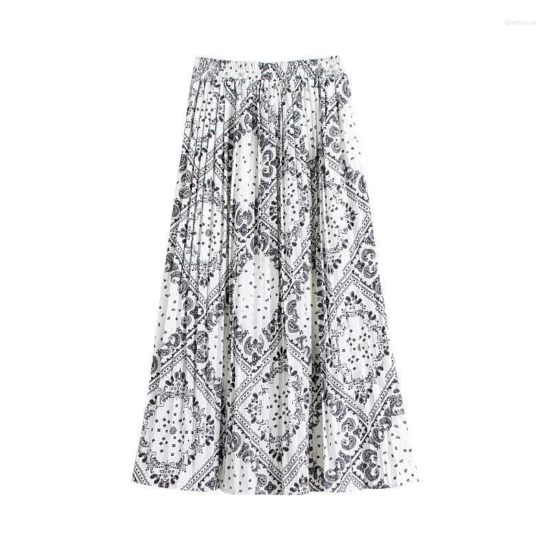 Skirts TFETTERS Beach Skirt 2022 Summer Printed High Waist Chiffon Midi Retro National Style Pleated Womens Clothing, Black
Skirts TFETTERS Beach Skirt 2022 Summer Printed High Waist Chiffon Midi Retro National Style Pleated Womens Clothing, Black