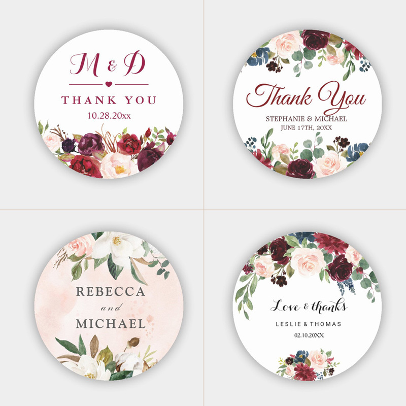 Customized Wedding Labels Personalized Stickers Name Text Sticker Birthdays Baptism Henna Day Parties Decor 220613