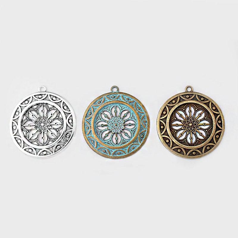Pendant Necklaces 2pcs Bronze Patina Verdigris Charms Open Mandala Pattern Necklace For Jewelry Making Findings
Pendant Necklaces 2pcs Bronze Patina Verdigris Charms Open Mandala Pattern Necklace For Jewelry Making Findings