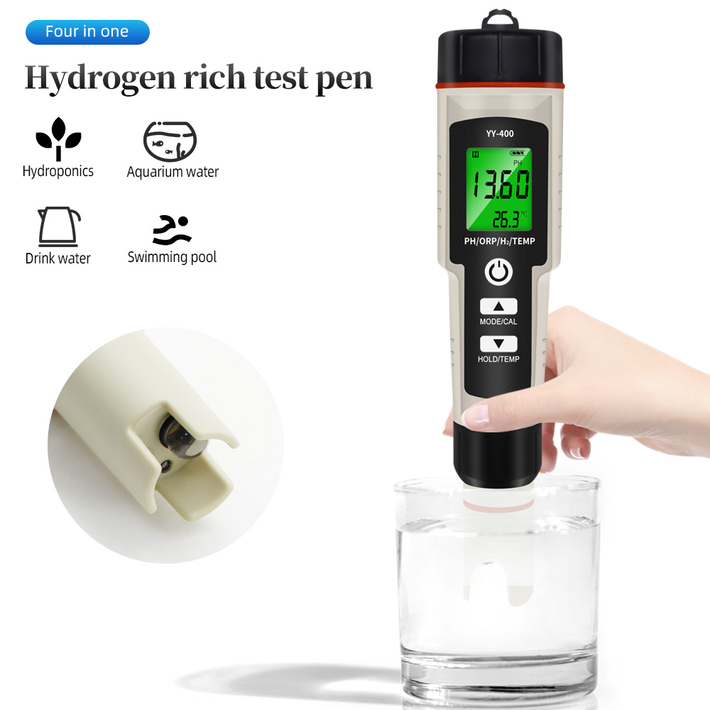 New 4 in 1 PH/ORP/H2 and TEM Meter Dissolved Hydrogen Meter Water Quality Tester Digital Ph Monitor Waterproof For Aquarium
New 4 in 1 PH/ORP/H2 and TEM Meter Dissolved Hydrogen Meter Water Quality Tester Digital Ph Monitor Waterproof For Aquarium
