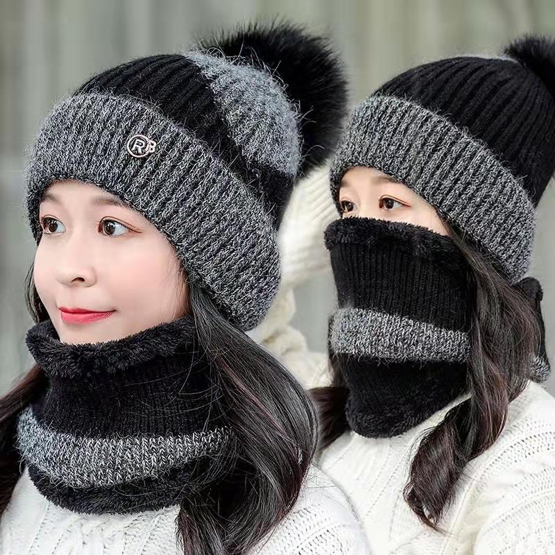 Berets Winter Hats For Women Pom Cute Warm Velvet Hat Scarf Set Female Thicking Riding Windproof Knit Skullies Beanie CapsBerets, White
Berets Winter Hats For Women Pom Cute Warm Velvet Hat Scarf Set Female Thicking Riding Windproof Knit Skullies Beanie CapsBerets, White
