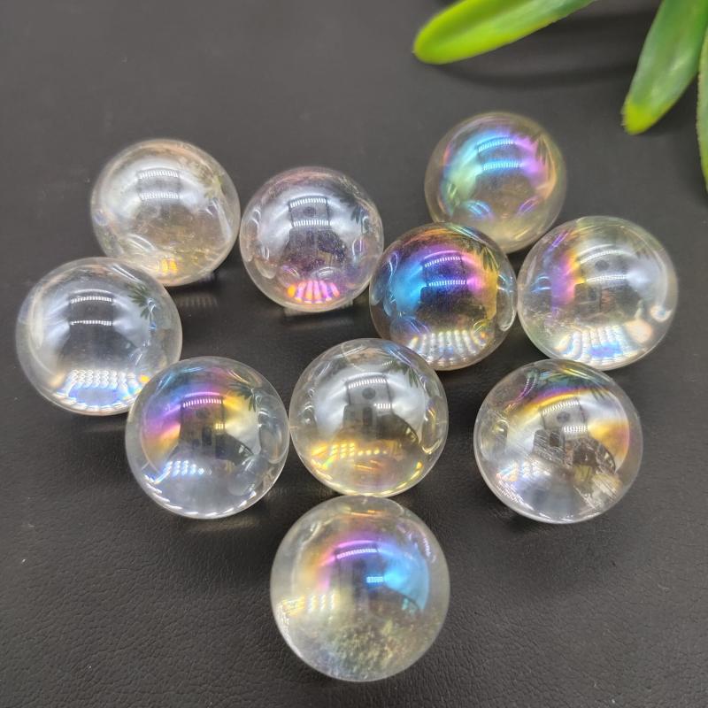 Decorative Objects & Figurines 10pcs Natural Rainbow Crystal Ball Clear Quartz Sphere Aura Angel Chakra Electroplated Orb Minerals Healing M
Decorative Objects & Figurines 10pcs Natural Rainbow Crystal Ball Clear Quartz Sphere Aura Angel Chakra Electroplated Orb Minerals Healing M