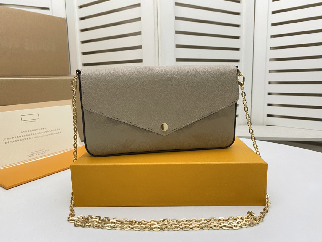 M69977 FELICIE POCHETTE canvas print motif stylish envelope-style pouch features removable inside pockets lady chain shoulder clutch bag, Beige
M69977 FELICIE POCHETTE canvas print motif stylish envelope-style pouch features removable inside pockets lady chain shoulder clutch bag, Beige