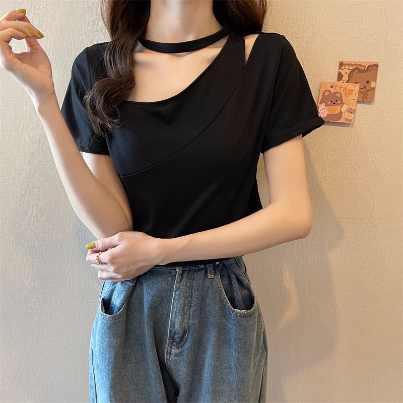 Women's T-Shirt Fashion Korean Clothes Hollow Out Women Summer Short Sleeve Black T Shirts Sexy Ladies Crop Top Female S-LWomen's Women'Wome
Women's T-Shirt Fashion Korean Clothes Hollow Out Women Summer Short Sleeve Black T Shirts Sexy Ladies Crop Top Female S-LWomen's Women'Wome