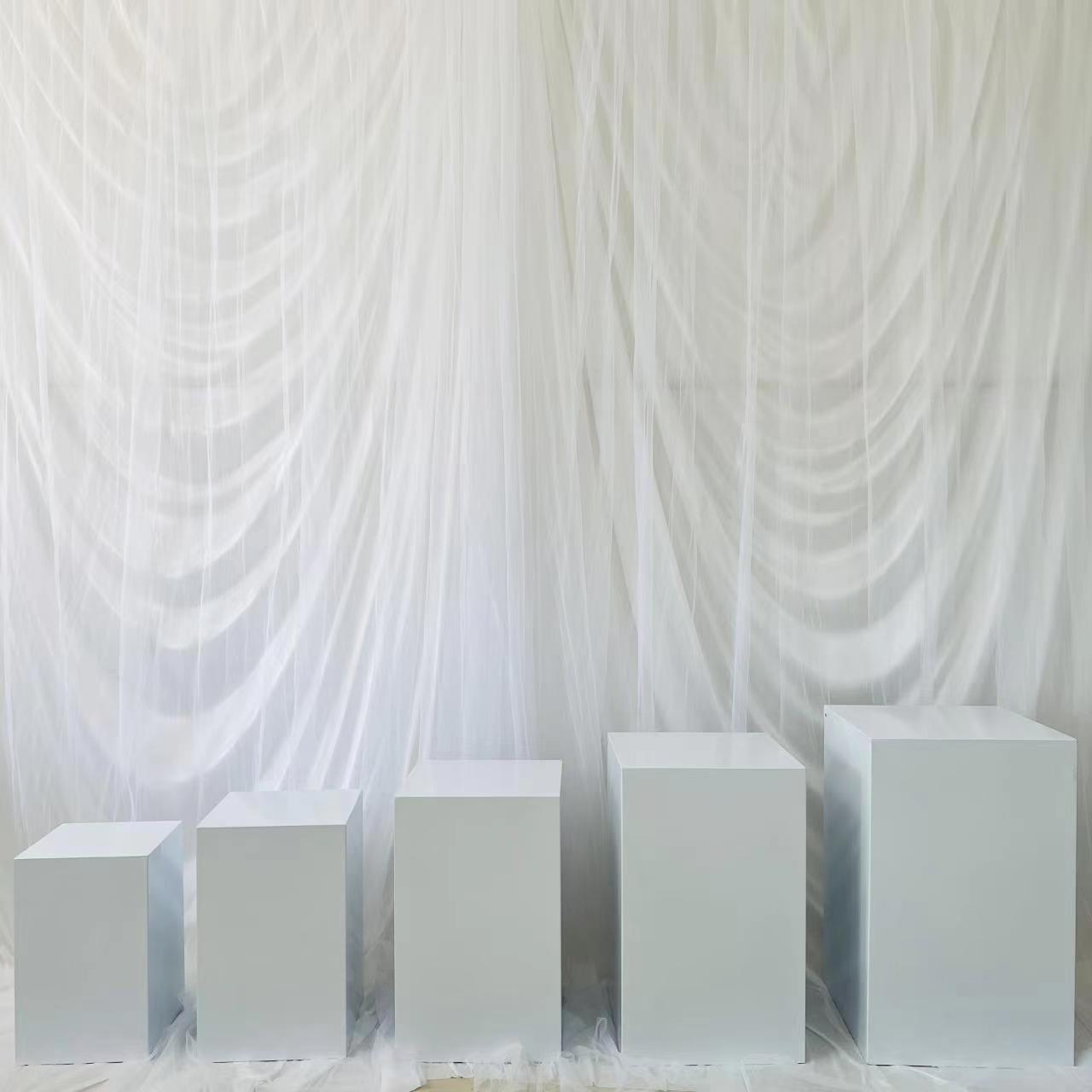 10pcs Wedding Decoration White Column Dessert Table Banquet Mall Store Display Window Centerpiece Aisle Backdrops Flower Vase Feast Cake Fruits Holder