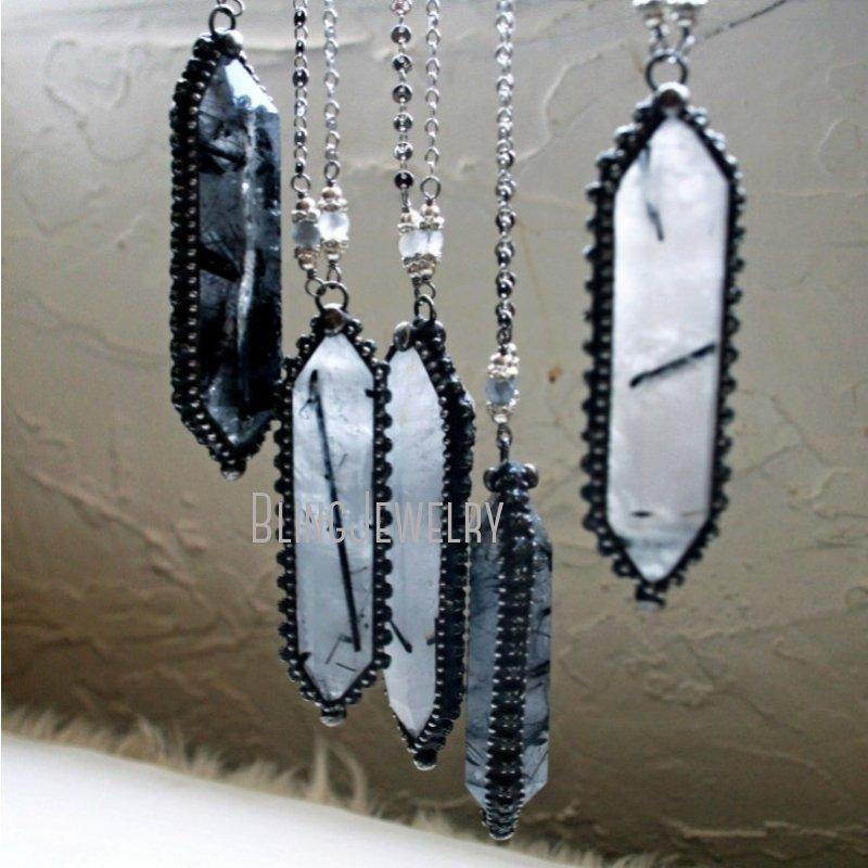 Chains Double Tourmalinated Quartz Point Necklace Massive Tourmaline Rutilated Obelisk Pendulum Goth Wicca TalismanChains
Chains Double Tourmalinated Quartz Point Necklace Massive Tourmaline Rutilated Obelisk Pendulum Goth Wicca TalismanChains