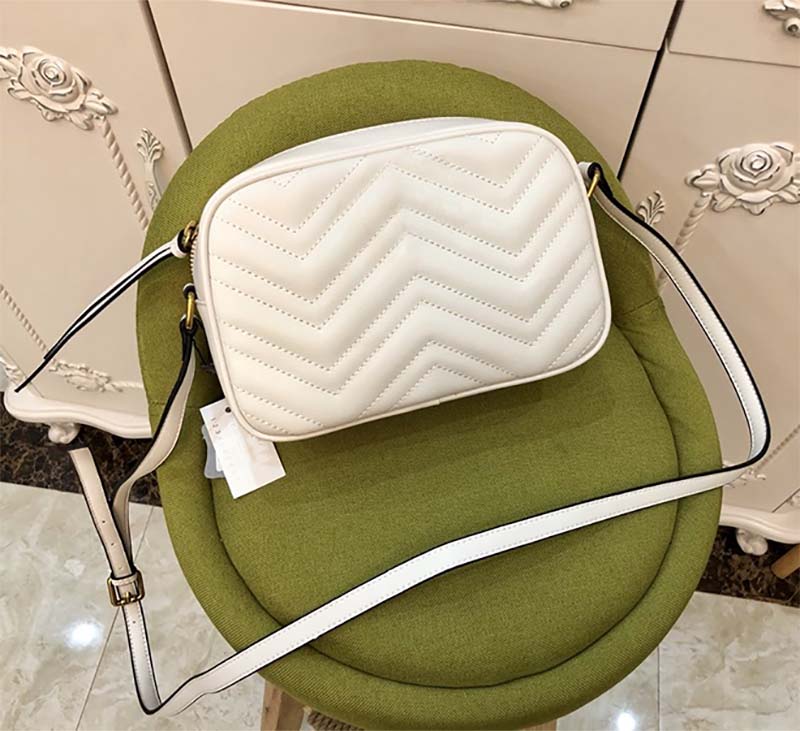 Luxury Designer Shoulder Bag Marmont Ladies PU Leather Sewing Chain Mini Tote Bag Fashion Letters Women Messenger Bags wallet, White
Luxury Designer Shoulder Bag Marmont Ladies PU Leather Sewing Chain Mini Tote Bag Fashion Letters Women Messenger Bags wallet, White