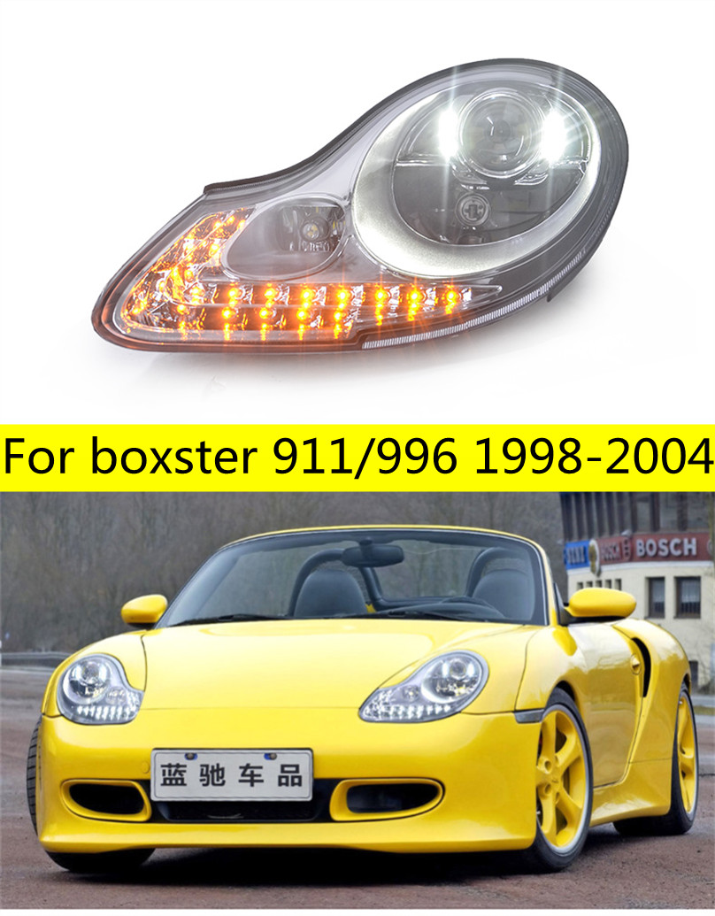 Headlight Assembly for Porsche Boxster 911/996 LED Headlights 1998-2004 DRL Streamer Turn Signal Headlamp
