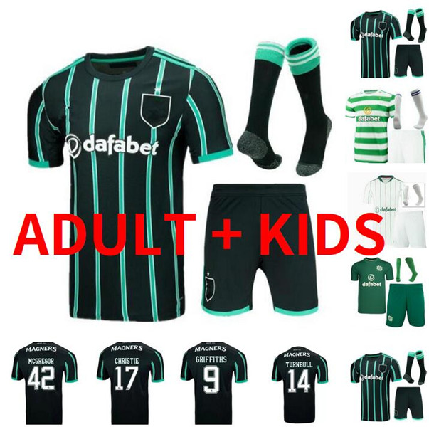 adult kits 21 22 23 Celtic Soccer Jerseys ABADA JOTA 2022 2023 TURNBULL home Away 3rd Kit KYOGO ROGIC MCGREGOR GIAKOUMAKIS Football Shirt FORREST RALSTON Mens Kids Kit
