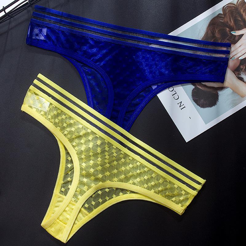 Sexy Ladies Cotton Mesh Transparent Panties Thongs String Lingerie Fashion Low-rise Women Underwear Seamless Briefs 1pcs Yq04, Ac126bw
Sexy Ladies Cotton Mesh Transparent Panties Thongs String Lingerie Fashion Low-rise Women Underwear Seamless Briefs 1pcs Yq04, Ac126bw