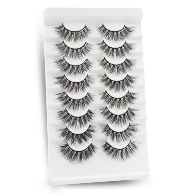 QSTY 8 Pairs makeup Eyelashes 10-16mm 3D fake Lashes Bulk Faux Mink Wispy Fluffy Natural Thick Long Eyelash extension Wholesales Dramatic Volume cilia
QSTY 8 Pairs makeup Eyelashes 10-16mm 3D fake Lashes Bulk Faux Mink Wispy Fluffy Natural Thick Long Eyelash extension Wholesales Dramatic Volume cilia
